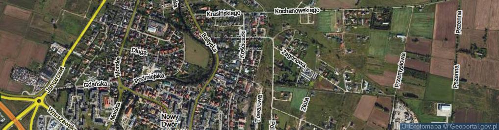 Zdjęcie satelitarne Brzechwy Jana ul.